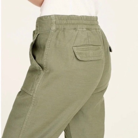 J. Crew Tie Waist‎ Camp Pant in Green - Picture 2 of 14